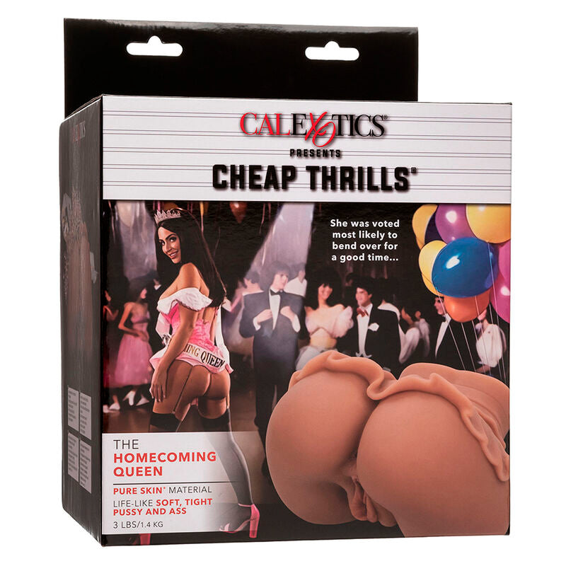 CALEXOTICS - THE HOMECOMING QUEEN CULO MASTURBATORE REALISTICO DOPPIO INGRESSO COLORE CARAMELLO