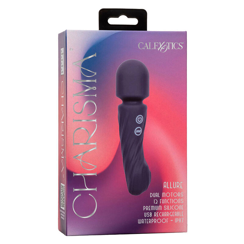 CALEXOTICS - CHARISMA ALLURE MASSAGGIATORE DOPPIO MOTORE 12 FUNZIONI VIOLA