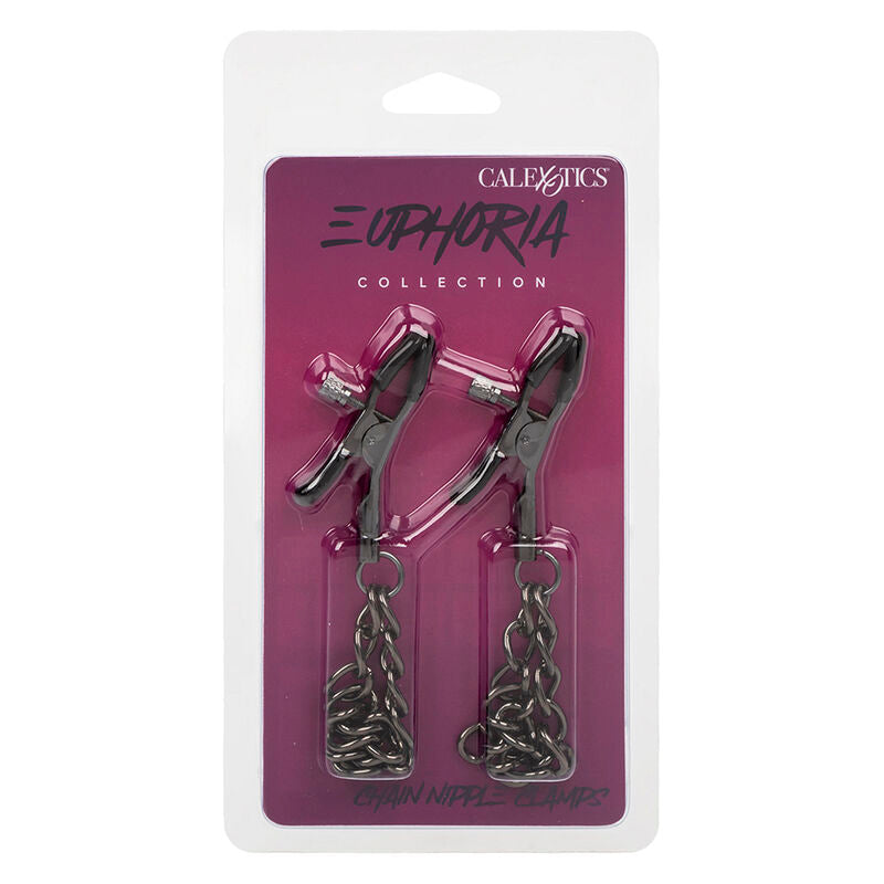 CALEXOTICS - EUPHORIA MORSETTI PER CAPEZZOLI CON CATENA 14,5 CM