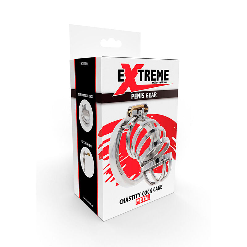 HIDDEN DESIRE - EXTREME GABBIA DI CASTITA' PER PENE IN METALLO