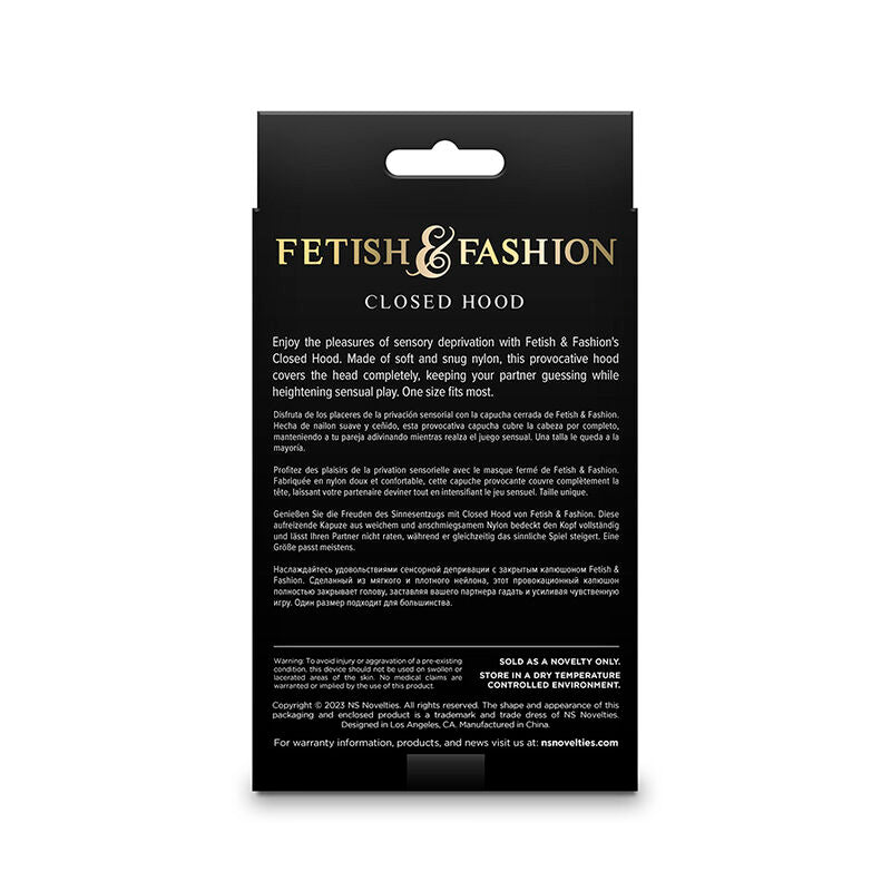 NS NOVELTIES - FETISH & FASHION - CAPPUCCIO CHIUSO NYLON BIANCO