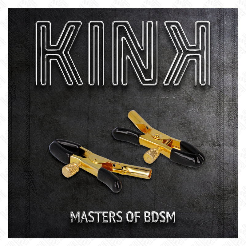 KINK - MORSETTI PER CAPEZZOLI COLOR ORO 6 CM