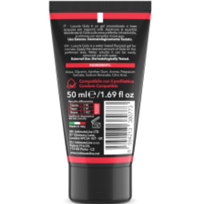 INTIMATELINE - LUXURIA GEL PER IL SESSO ORALE GUSTO FRAGOLA 50 ML