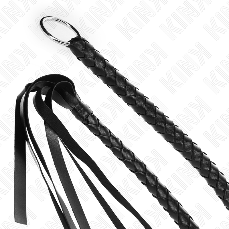 KINK - FRUSTA SERPENTE NERA IMPUGNATURA CON ANELLO 65 CM