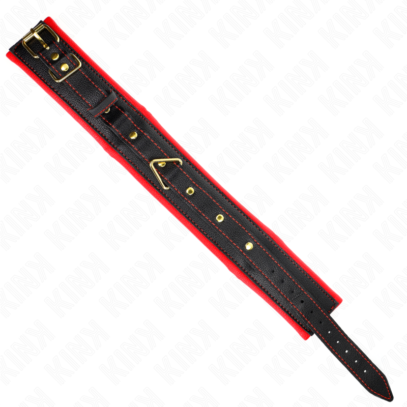KINK - COLLARE CON GUINZAGLIO IN SIMILPELLE MODELLO 2 REGOLABILE 37-54 CM X 3 CM