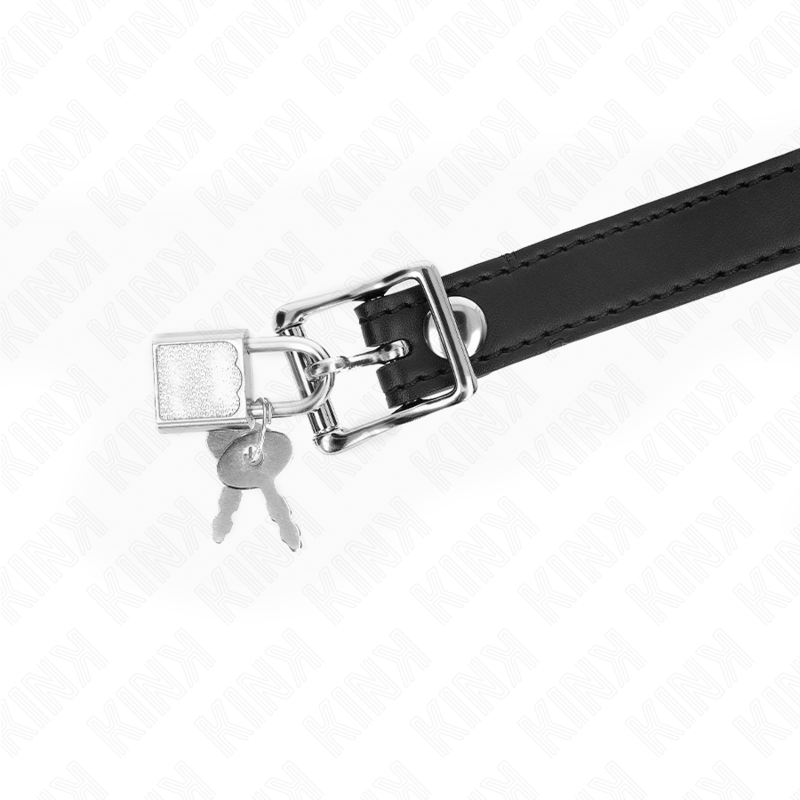 KINK - BALL GAG CON SFERA NERA IN SILICONE 4 CM CON LUCCHETTO 60 x 2 CM