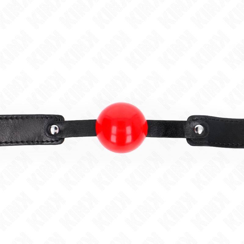 KINK - BALL GAG CON SFERA IN TPE MORBIDO 4 CM MODELLO 1 66 x 2,5 CM REGOLABILE 41-61 CM