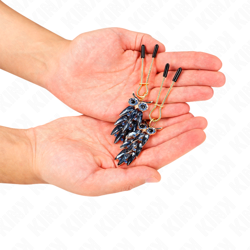 KINK - MORSETTI PER CAPEZZOLI A FORMA DI GUFO 6 CM