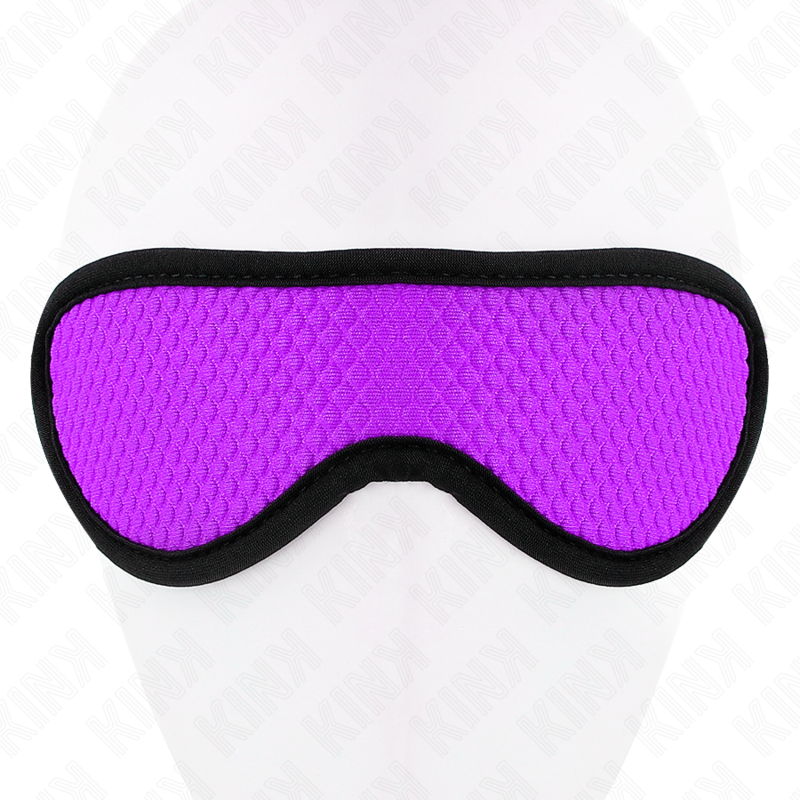 KINK - MASCHERINA PER OCCHI A SFERE CON BORDO RIVESTITO VIOLA 20 x 7 CM