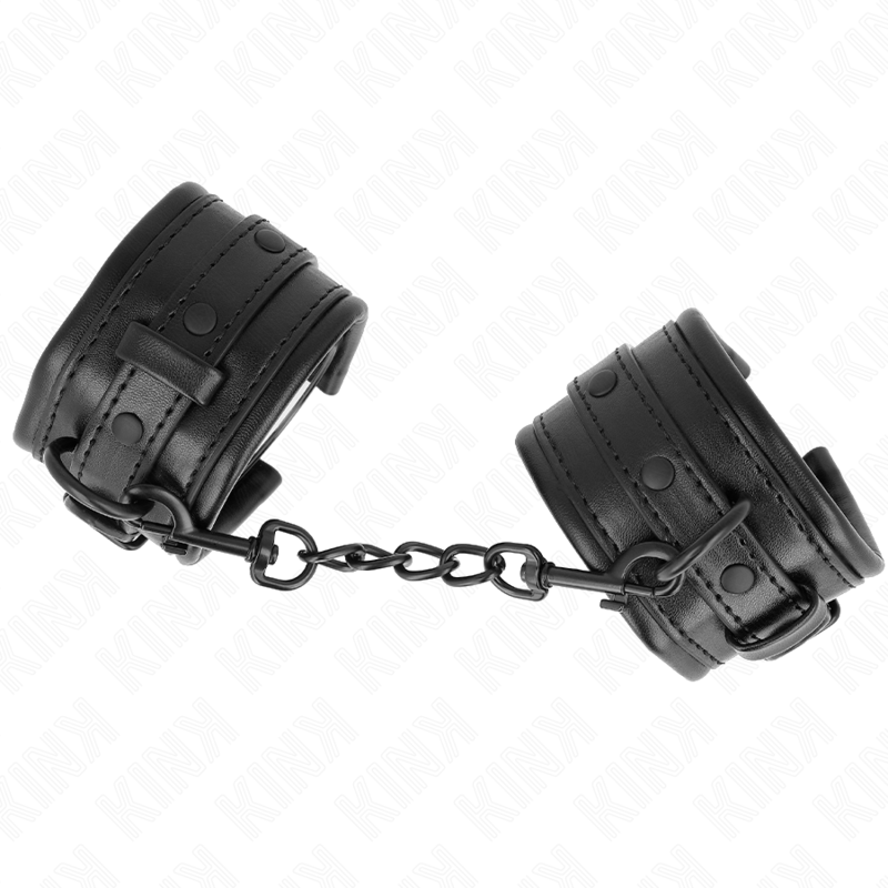 KINK - CINTURINI PER POLSI NERI REGOLABILI 20-30 CM X 6 CM