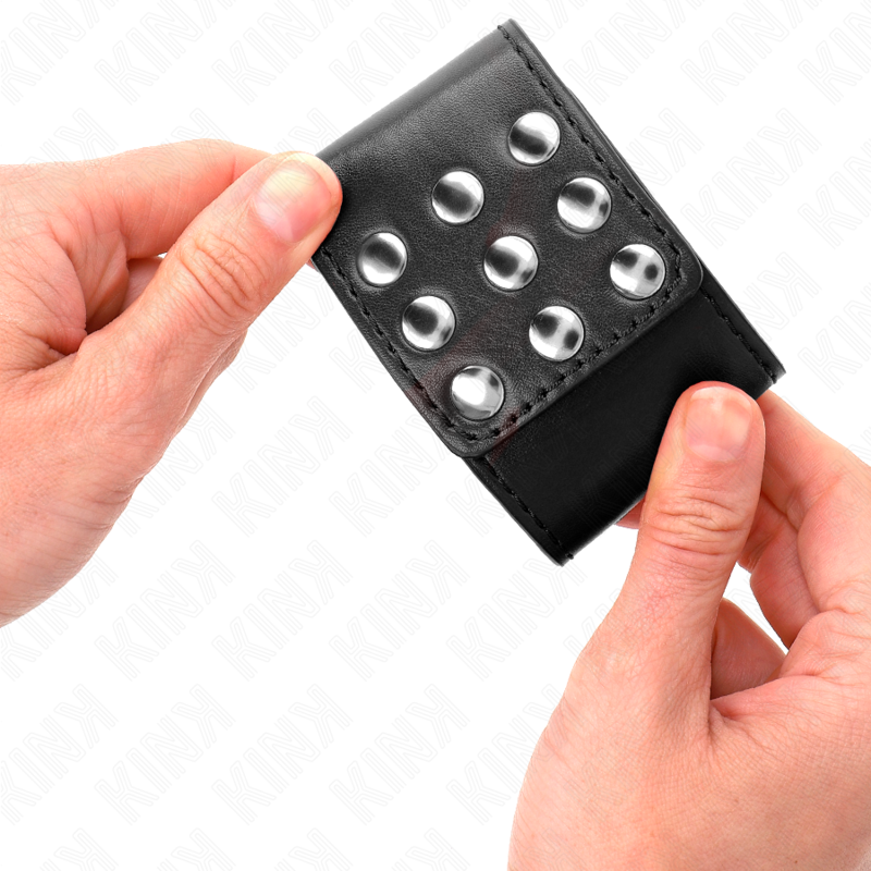 KINK - MANETTE CON CHIUSURA A SCATTO NERE REGOLABILI 19-24 CM X 5,5 CM