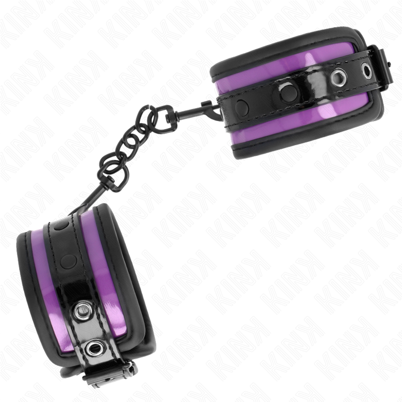 KINK - CINTURINI DA POLSO IN NEOPRENE VIOLA CHIARO REGOLABILI 21-28 CM X 5 CM
