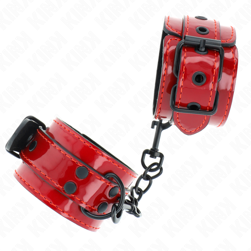 KINK - CINTURINI DA POLSO ROSSO SCURO 23 X 5 CM