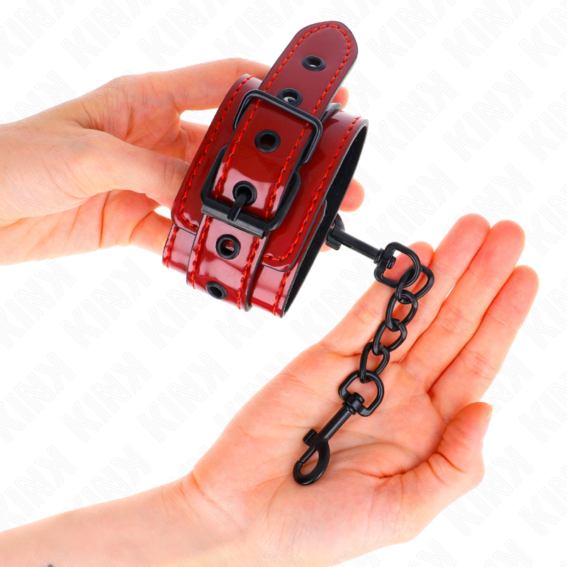 KINK - CINTURINI DA POLSO ROSSO SCURO 23 X 5 CM