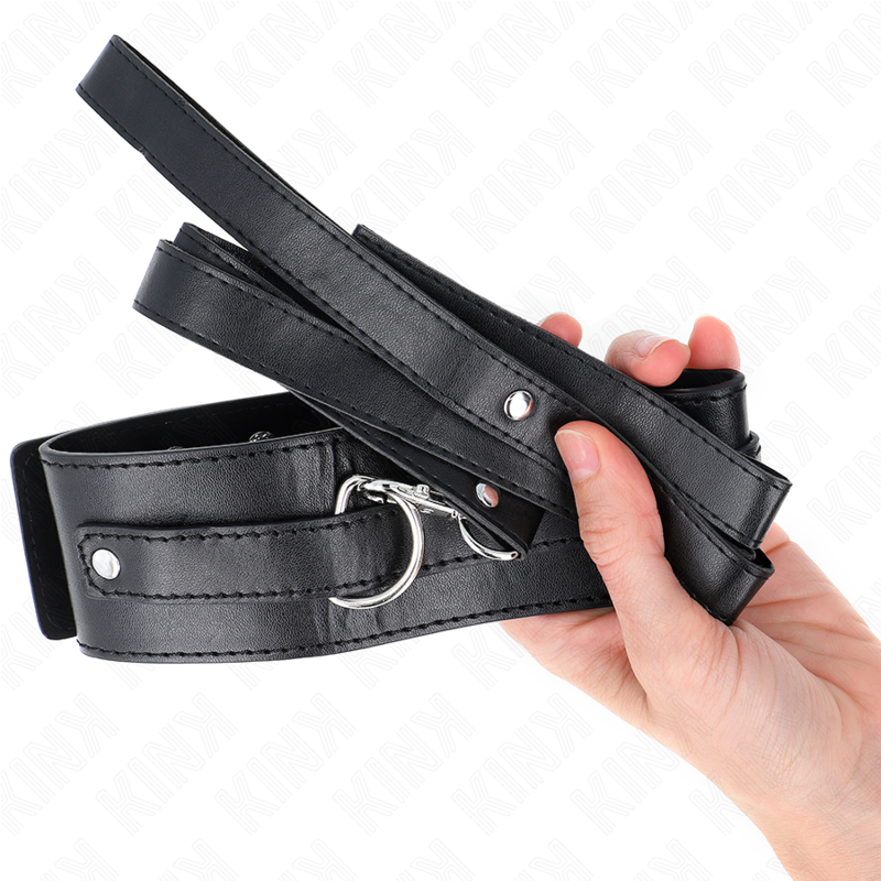 KINK - COLLARE CON GUINZAGLIO 116 CM MODELLO 1 REGOLABILE 36-43 CM X 5 CM