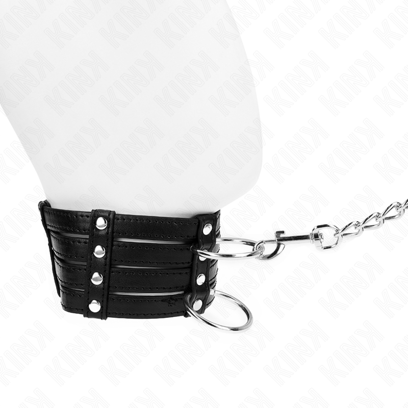 KINK - COLLARE CON GUINZAGLIO 65 CM REGOLABILE 35-51 CM X 7 CM