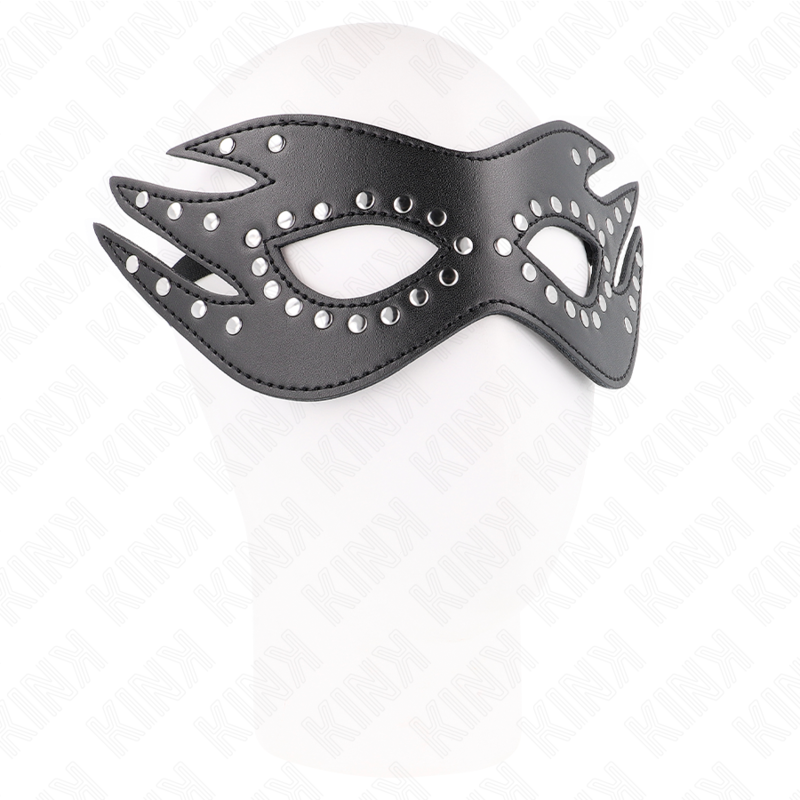 KINK - MASCHERINA OCCHI IN SIMILPELLE CON RIVETTI MODELLO 3 26 x 9,5 CM
