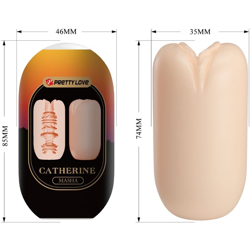 PRETTY LOVE - CATHERINE MASHA OVETTO MASTURBATORE MASCHILE ARANCIO