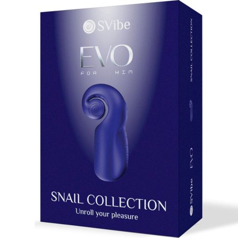 SNAIL VIBE - EVO FOR HIM MASTURBATORE MASCHILE SLIDE NROLL BLU SCURO