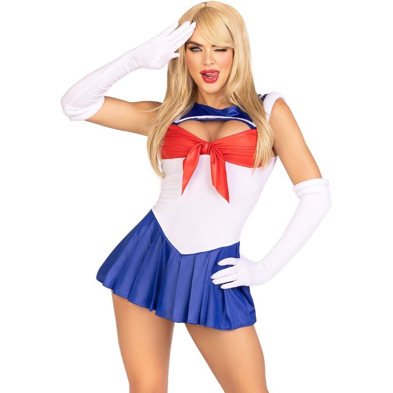 LEG AVENUE - COSTUME SEXY DA MARINAIA MULTICOLORE S