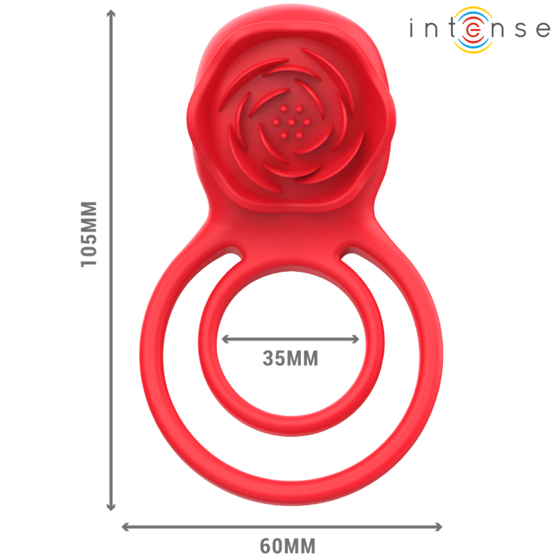 INTENSE - GAIL ROSA STIMOLATORE 10 VIBRAZIONI TELECOMANDO ROSSO