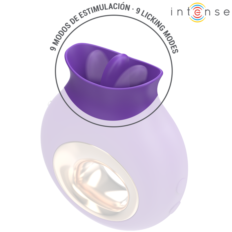 INTENSE - TULI STIMOLATORE CLITORIDEO 9 VIBRAZIONI E 9 OSCILLAZIONI VIOLA