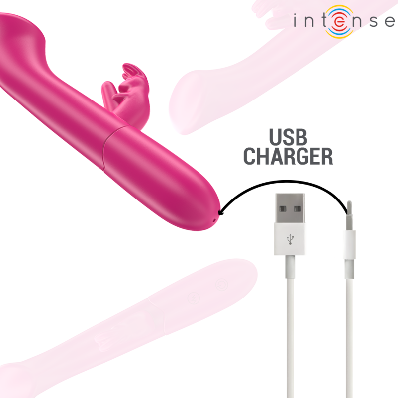 INTENSE - JULIETA VIBRATORE RABBIT 10 VIBRAZIONI 18,6 CM ROSA