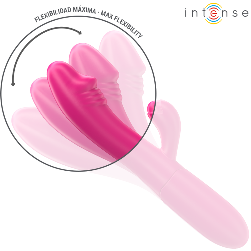 INTENSE - IVY VIBRATORE FLESSIBILE 10 VIBRAZIONI CON LINGUA STIMOLANTE ROSA