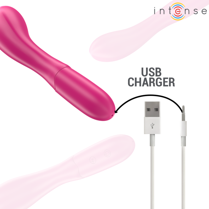 INTENSE - LISETTE VIBRATORE FLESSIBILE 19 CM 10 VIBRAZIONI ROSA