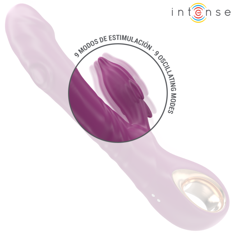 INTENSE - HALLE VIBRATORE MULTIFUNZIONE CON LINGUA STIMOLANTE VIOLA