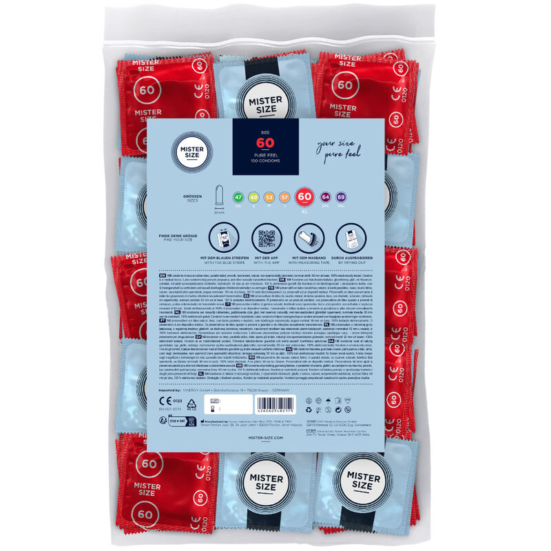 MISTER SIZE - PRESERVATIVI TAGLIA XL 60 MM (100 PZ)
