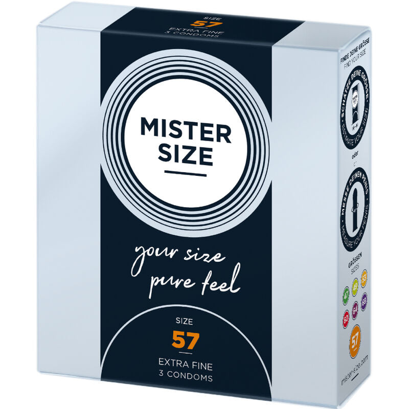 MISTER SIZE - PRESERVATIVI TAGLIA L 57 MM (3 UNITÀ)