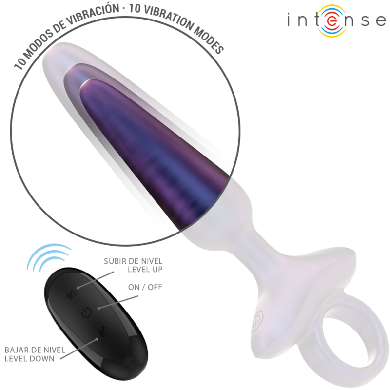 INTENSE - MARLON PLUG ANALE VIBRANTE MODELLO 4 CON TELECOMANDO