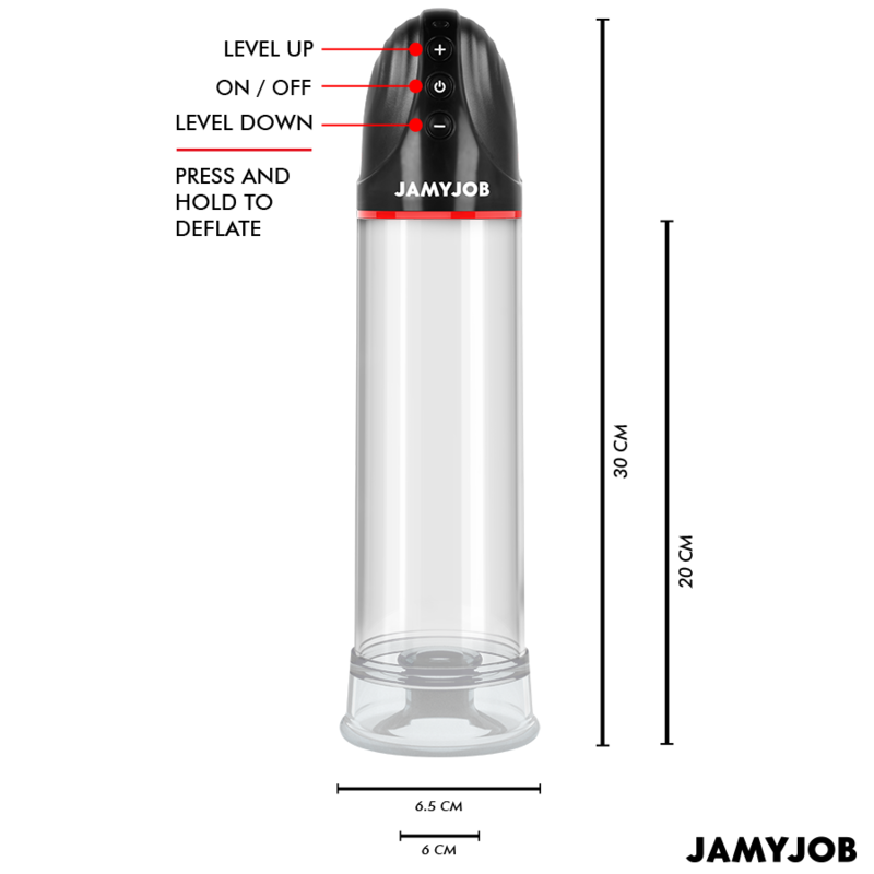 JAMYJOB - XPAND POMPA PER PENE AUTOMATICA 3 LIVELLI DI ASPIRAZIONE GRIGIA