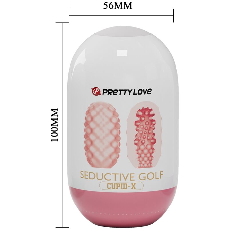 PRETTY LOVE - SEDUCTIVE GOLF CUPID OVETTO MASTURBATORE MASCHILE ROSA