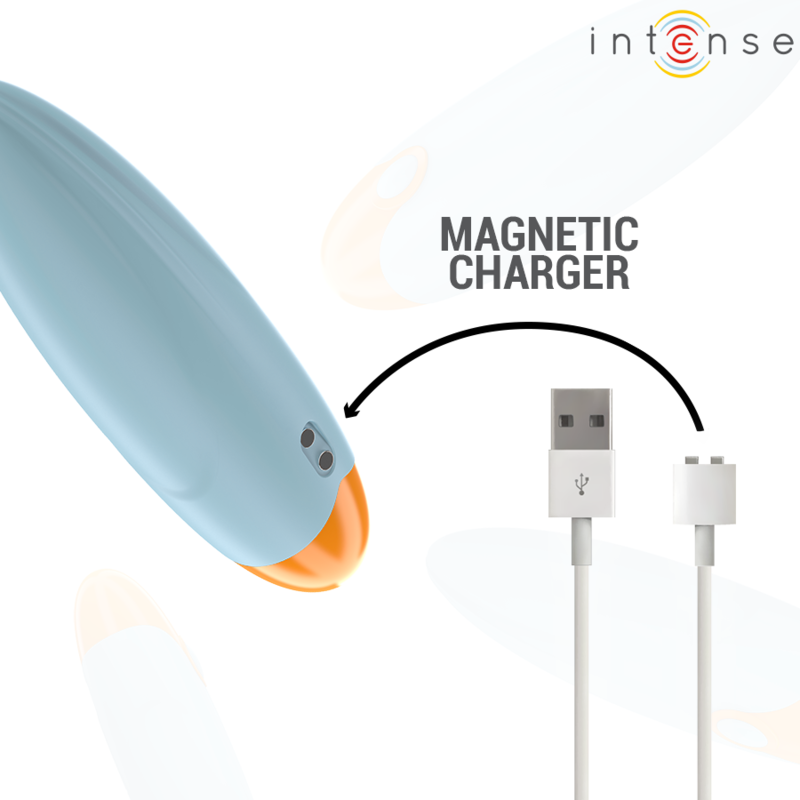 INTENSE - MIKE BULLET 10 FUNZIONI DI VIBRAZIONE CON TELECOMANDO BLU