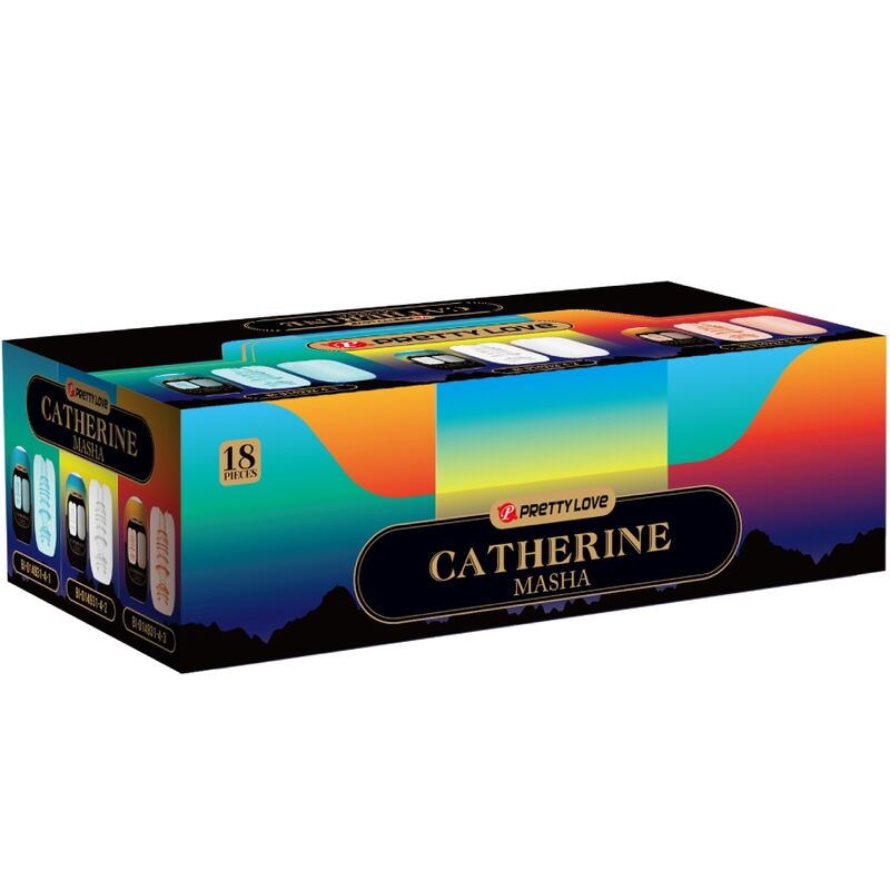 PRETTY LOVE - CATHERINE MASHA SET OVETTI MASTURBATORI MASCHILI ASSORTITI 18 PZ