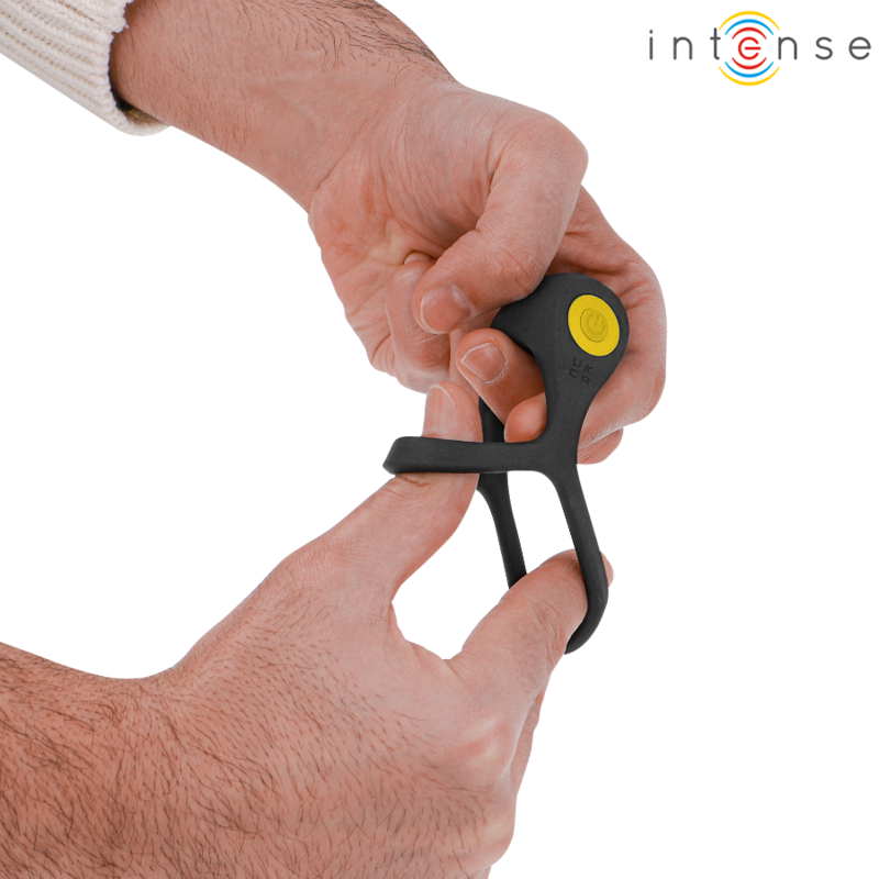 INTENSE - ALEX DOPPIO ANELLO VIBRANTE 10 FUNZIONI NERO