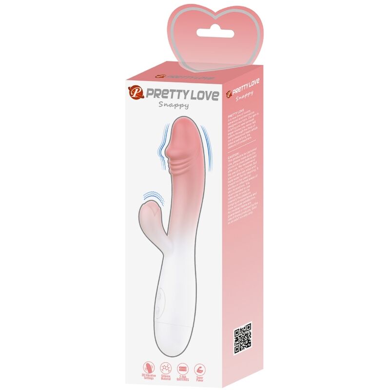 PRETTY LOVE - SNAPPY VIBRATORE 30 FUNZIONI CON RABBIT ROSA