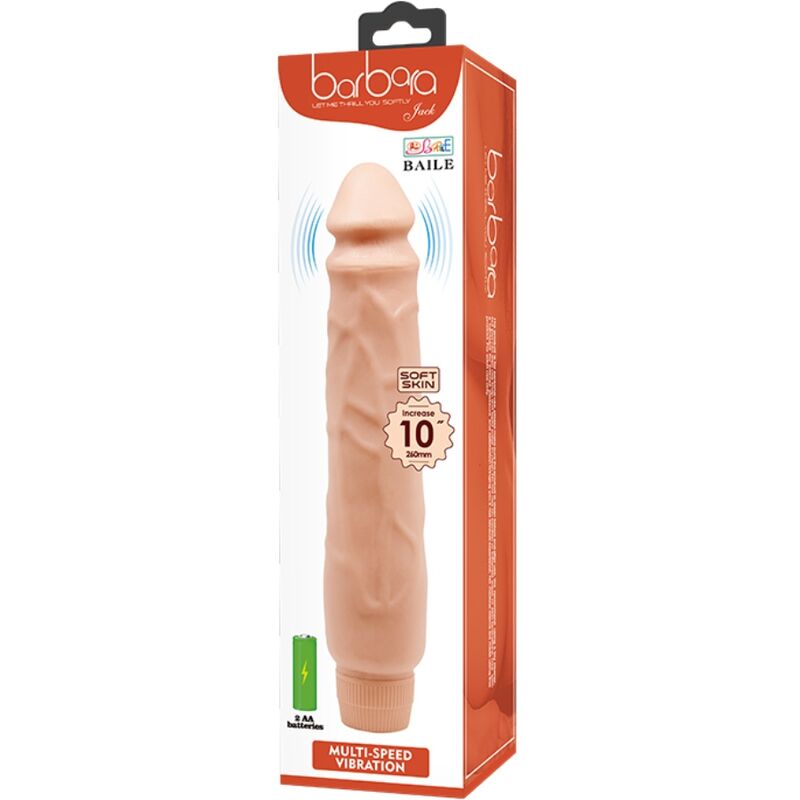 BAILE - JACK VIBRATORE REALISTICO 26 CM NUDE