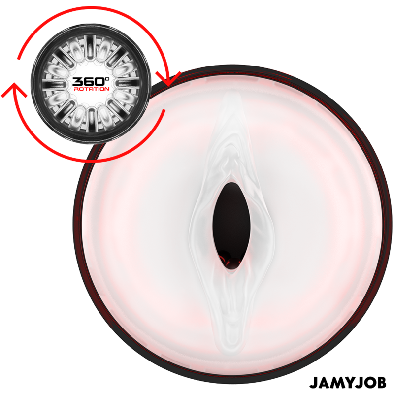 JAMYJOB - STORM MASTURBATORE AUTOMATICO CON VAGINA 10 MODALITÀ DI ROTAZIONE E SPINTA