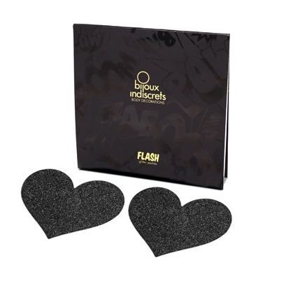 BIJOUX INDISCRETS- FLASH BLACK HEART COPRICAPEZZOLI NERI