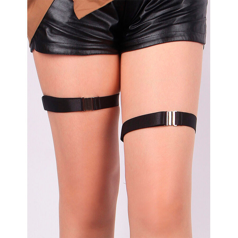 SUBBLIME - GIARRETTIERE CON FIBBIE REGOLABILI NERE 957476