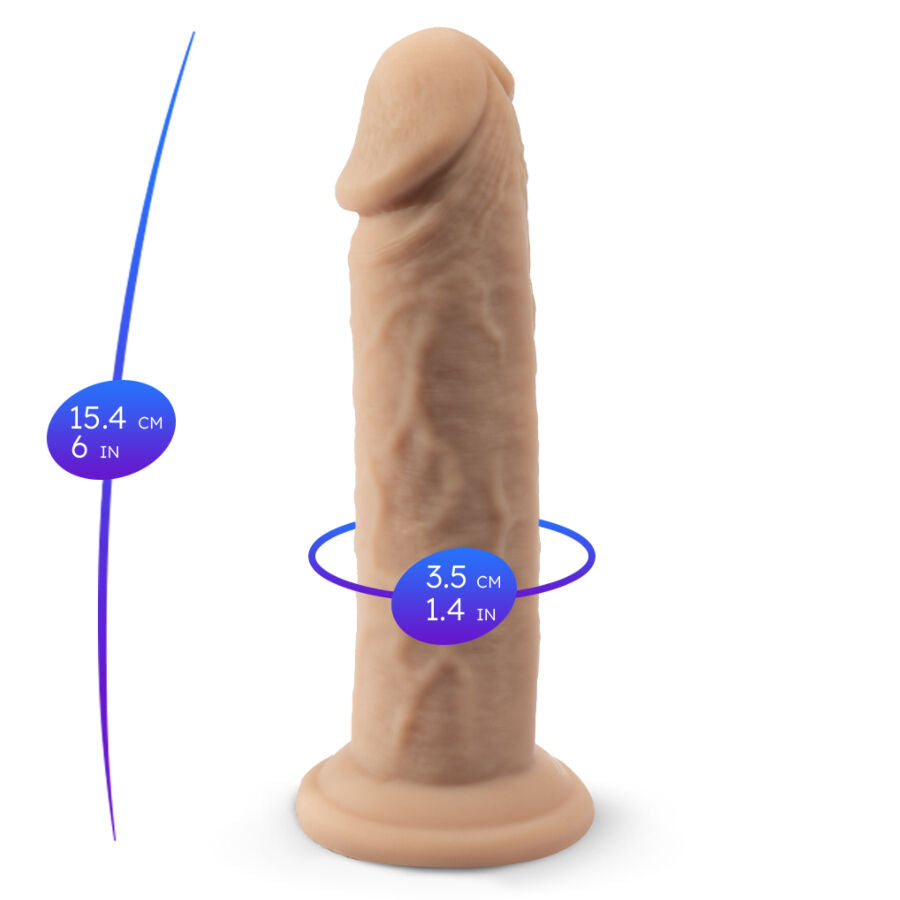 SILEXD - DILDO REALISTICO VIBRANTE TERMOATTIVO IN SILICONE PREMIUM CON TELECOMANDO 15,4 CM