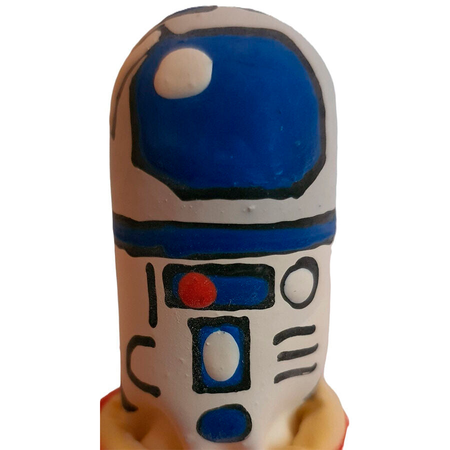 PRESERVATIVO DESIGN ROBOT, DIPINTO A MANO, STILE BOHÉMIEN