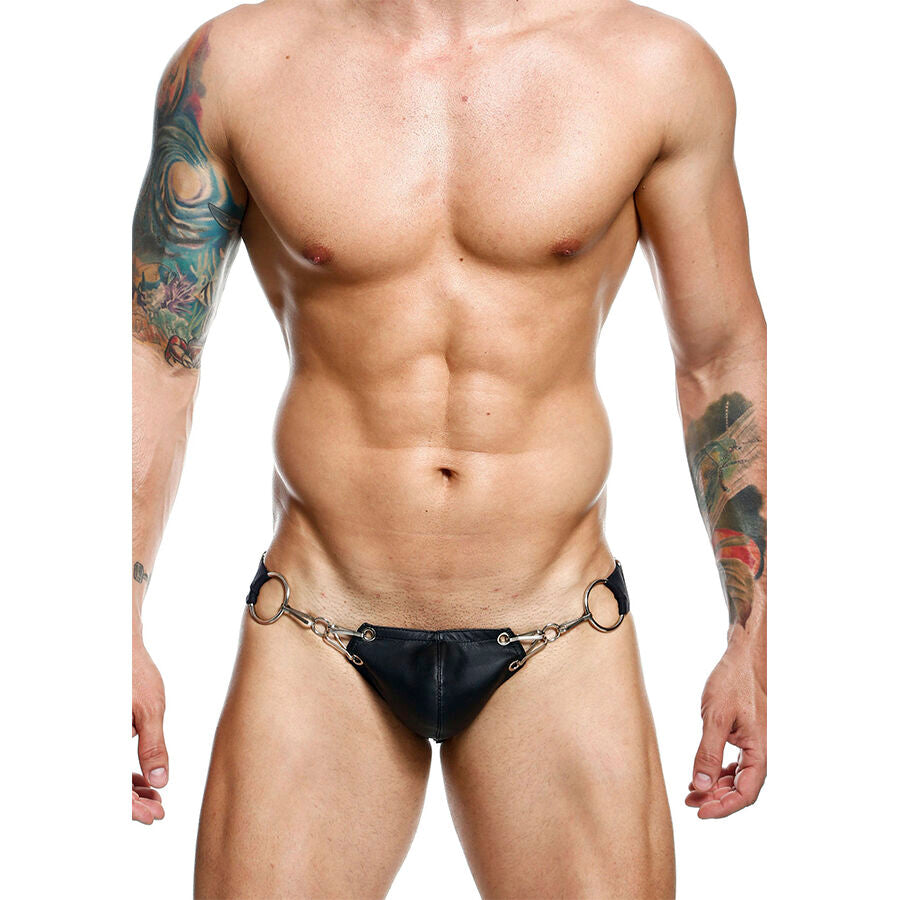 JOCKSTRAP NERO SUPPORTO ERGONOMICO, SIMILPELLE RESISTENTE, DESIGN MINIMALISTA