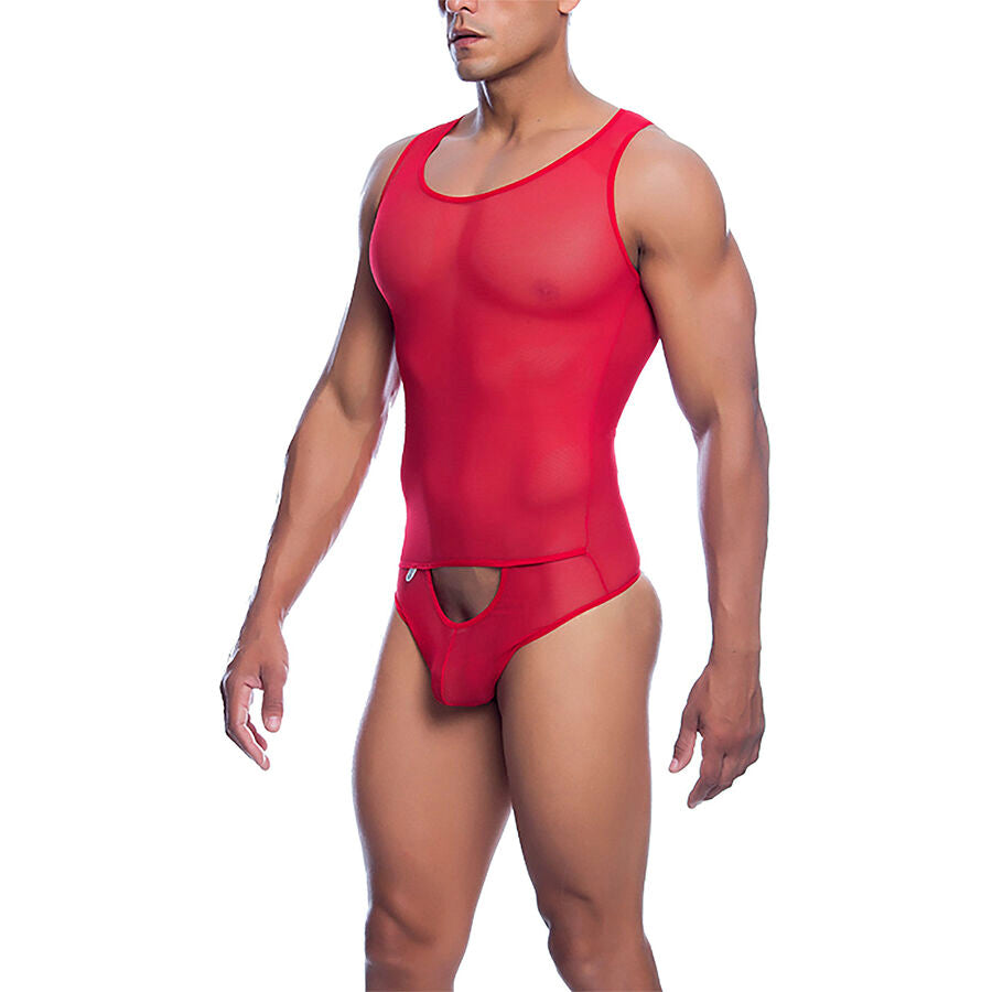 PERIZOMA UOMO MESH TRASPARENTE, APERTURA FRONTALE, COMFORT ELASTICIZZATO