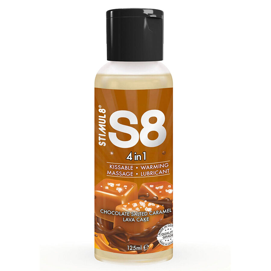 STIMUL8 - LUBRIFICANTE 4 IN 1 AROMA CIOCCOLATO E CARAMELLO SALATO 125 ML
