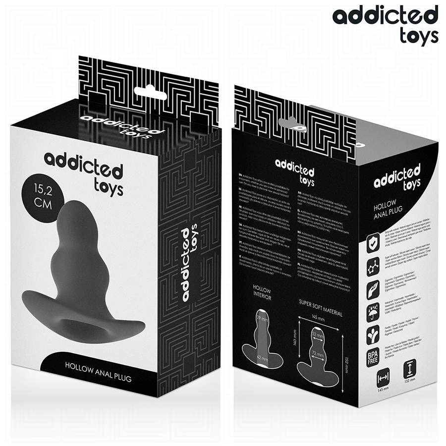 PLUG ANALE CAVO 15 CM, SILICONE MEDICALE, STIMOLAZIONE PROFONDA