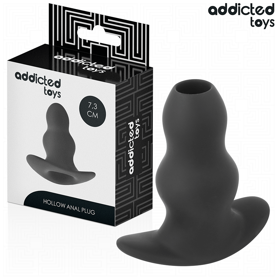 PLUG ANALE CAVO 7 CM, SILICONE MEDICALE, BASE ERGONOMICA
